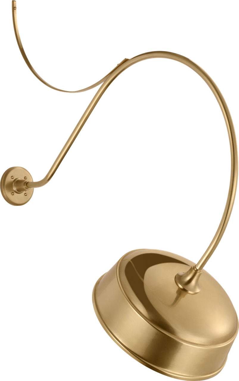 Academy 36" Anchored Larrabee Barn Light in Hand-Rubbed Antique Brass with 16" Rockhouse Shade