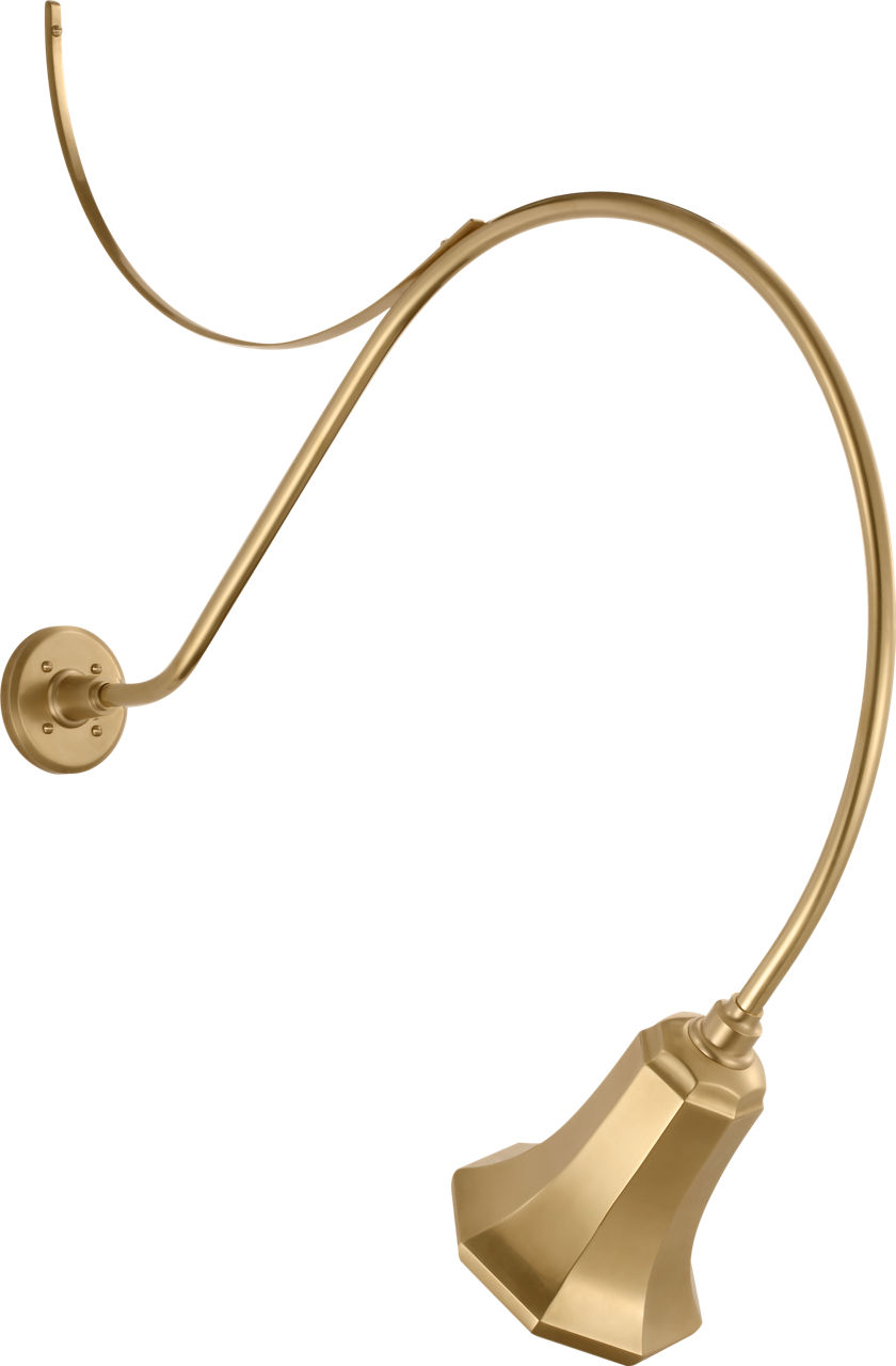 Academy 36" Anchored Larrabee Barn Light in Hand-Rubbed Antique Brass with 7.5" Savannah Shade