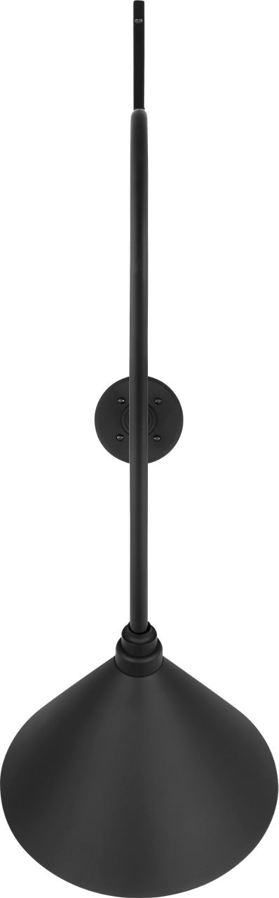 Academy 36" Anchored Larrabee Barn Light in Matte Black with 12.5" Conical Savannah Shade