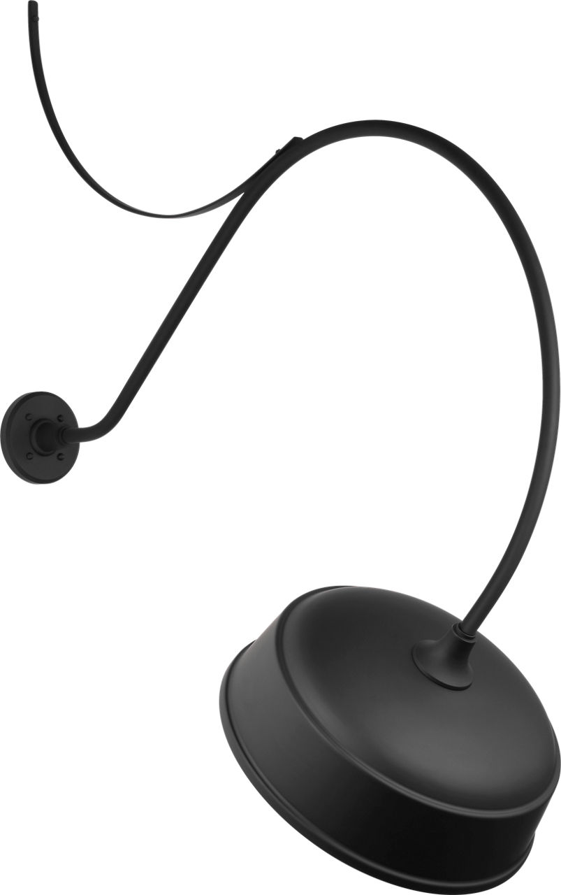 Academy 36" Anchored Larrabee Barn Light in Matte Black with 16" Rockhouse Shade