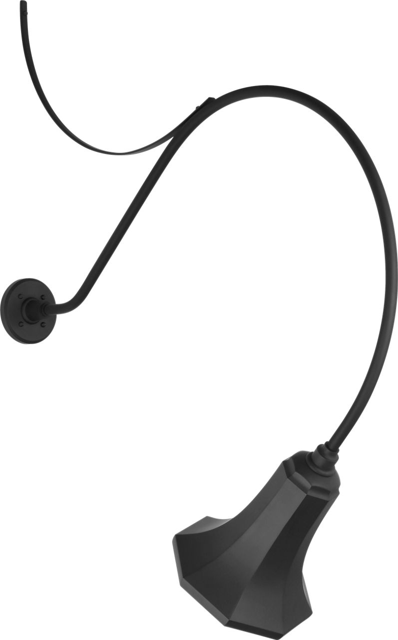 Academy 36" Anchored Larrabee Barn Light in Matte Black with 9.25" Savannah Shade