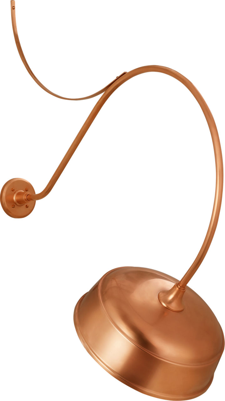 Academy 36" Anchored Larrabee Barn Light in Soft Copper with 16" Rockhouse Shade