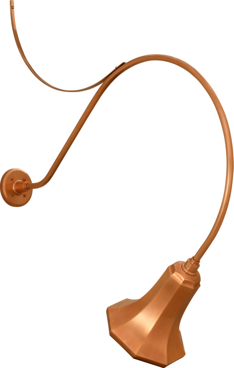 Academy 36" Anchored Larrabee Barn Light in Soft Copper with 9.25" Savannah Shade