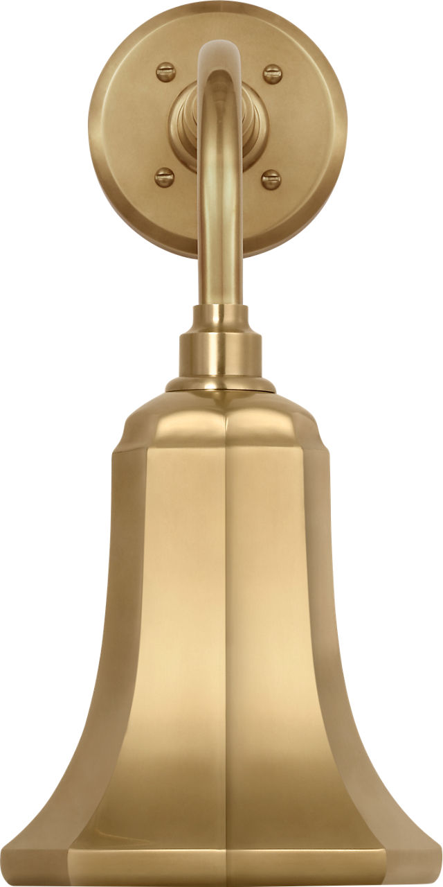 Academy 11" Rex Barn Light in Hand-Rubbed Antique Brass with 7.5" Hand-Rubbed Antique Brass Savannah Shade