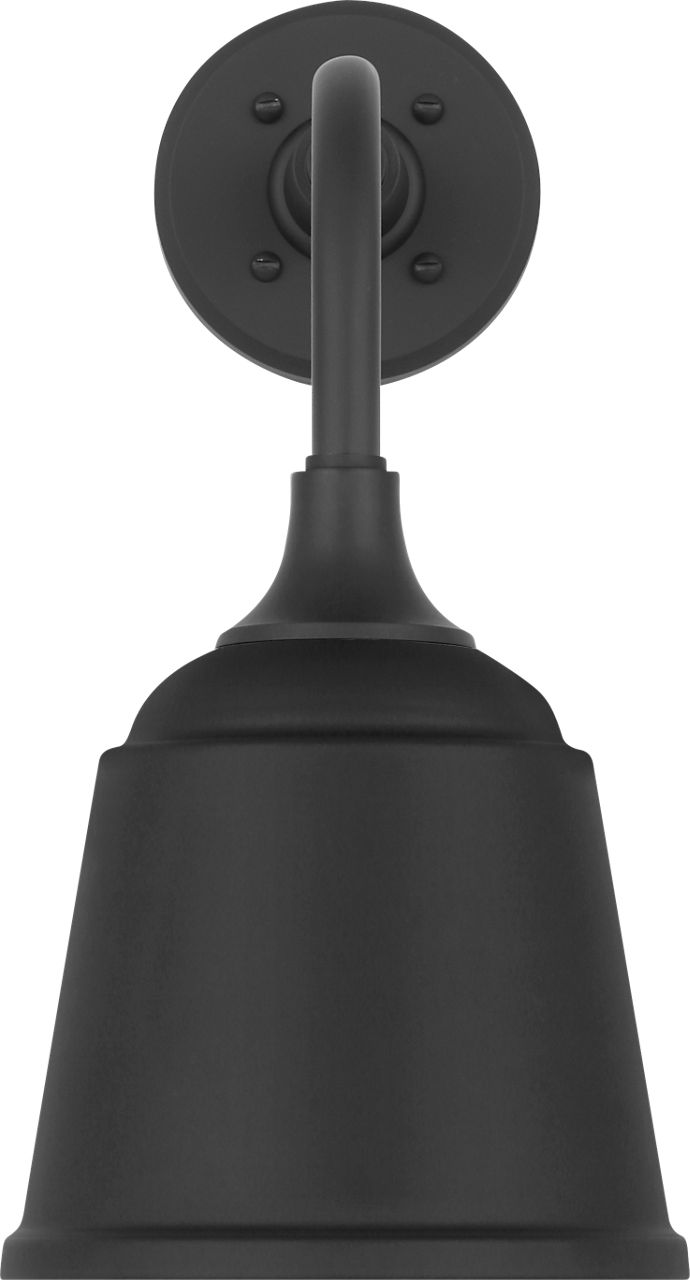 Academy 11" Rex Barn Light in Matte Black with 8" Matte Black Rockhouse Shade