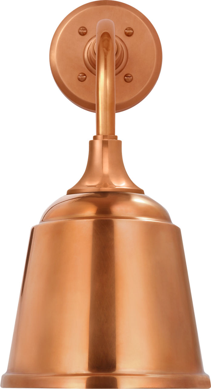 Academy 11" Rex Barn Light in Soft Copper with 8" Soft Copper Rockhouse Shade