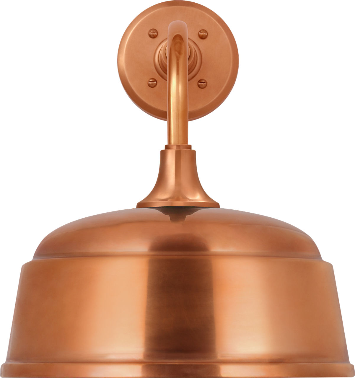 Academy 11" Rex Barn Light in Soft Copper with 12.5" Soft Copper Rockhouse Shade