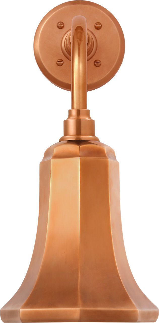 Academy 11" Rex Barn Light in Soft Copper with 7.5" Soft Copper Savannah Shade