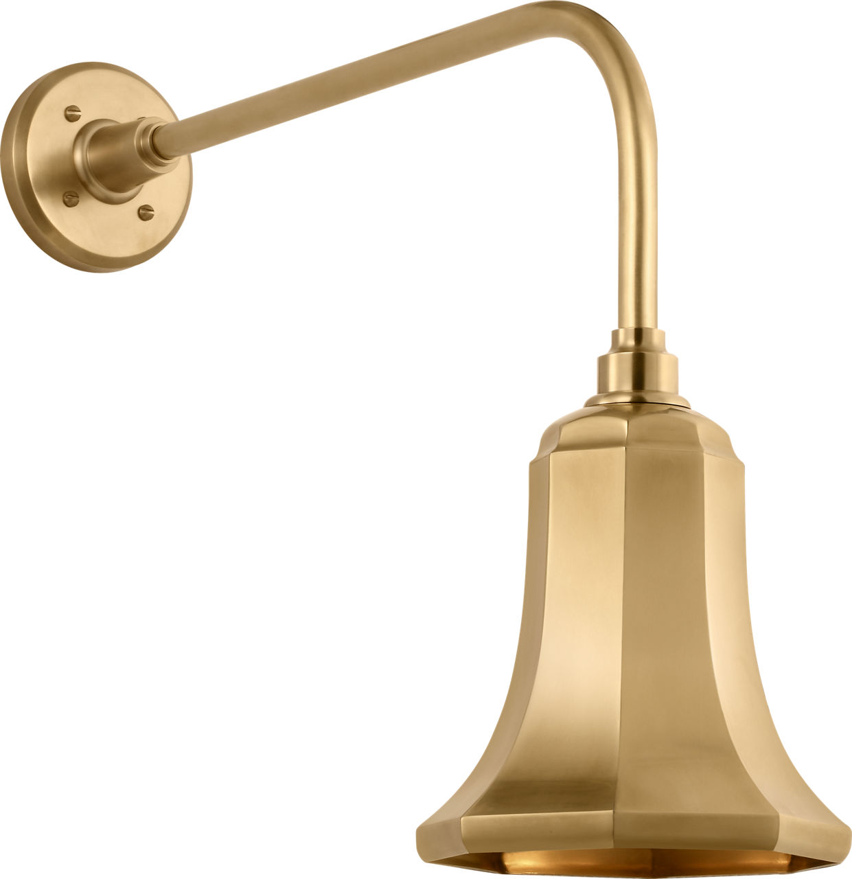 Academy 20" Rex Barn Light in Hand-Rubbed Antique Brass with 7.5" Savannah Shade