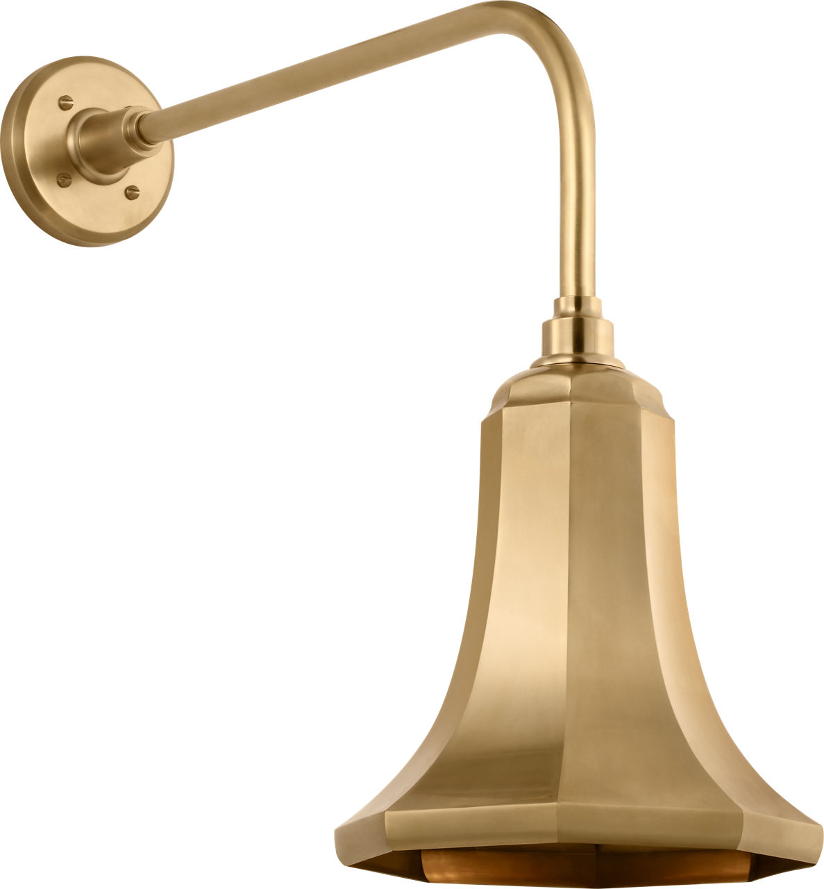 Academy 20" Rex Barn Light in Hand-Rubbed Antique Brass with 9.25" Savannah Shade