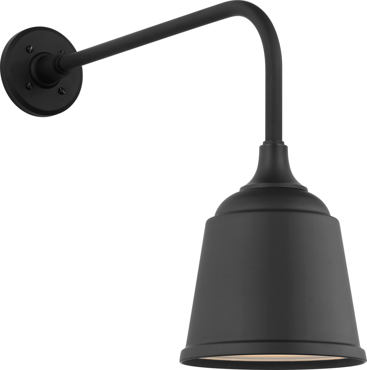 Academy 20" Rex Barn Light in Matte Black with 8" Rockhouse Shade