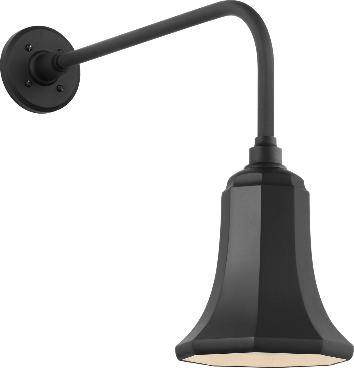 Academy 20" Rex Barn Light in Matte Black with 7.5" Savannah Shade