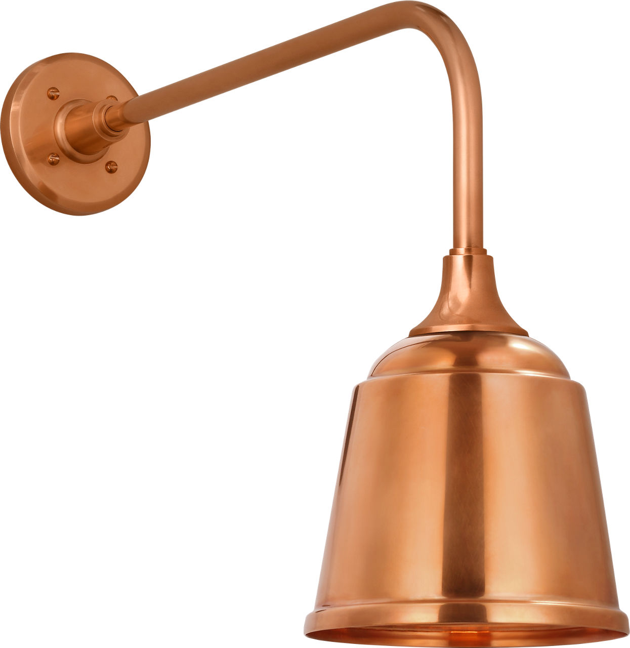 Academy 20" Rex Barn Light in Soft Copper with 8" Rockhouse Shade
