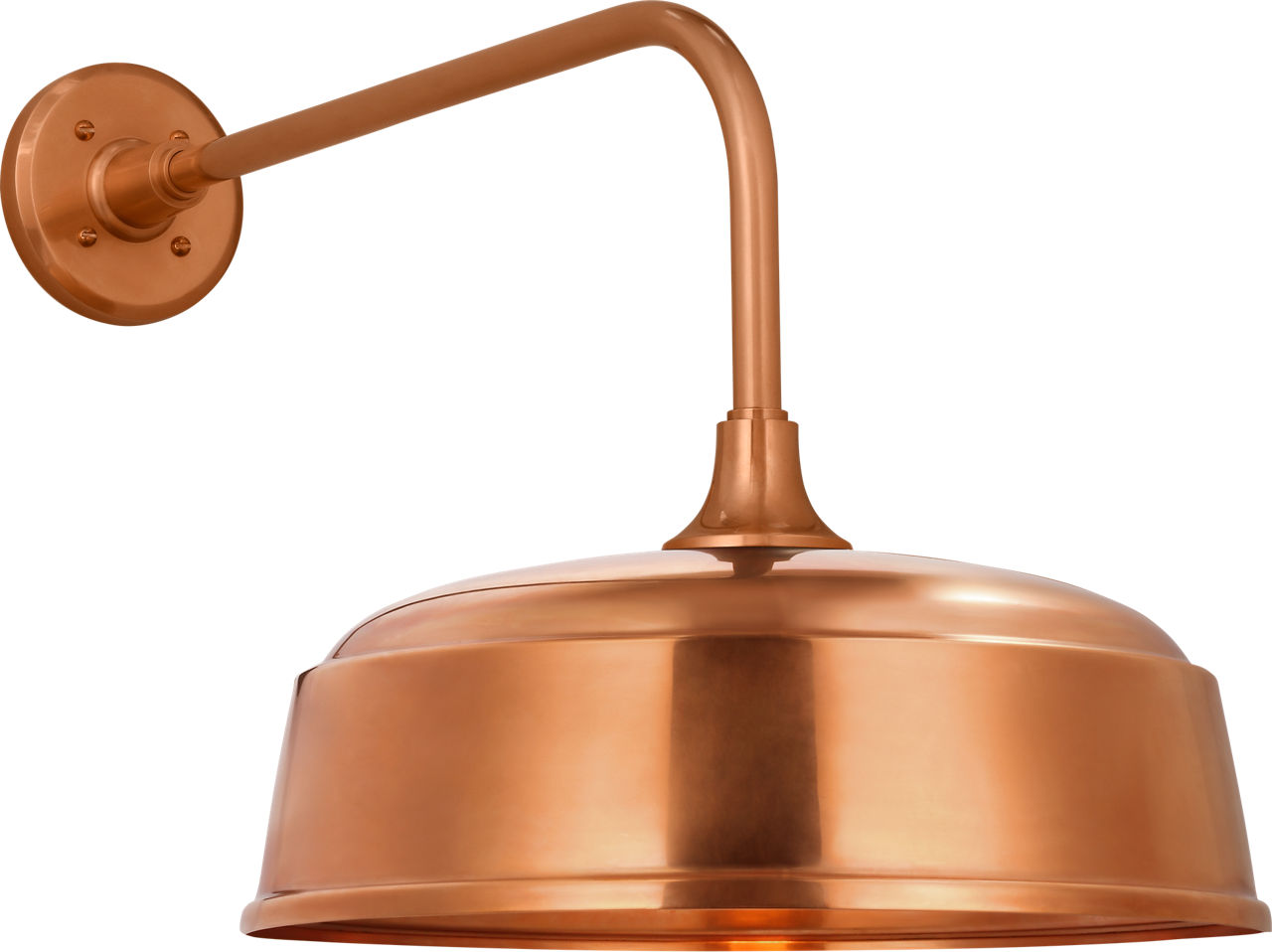 Academy 20" Rex Barn Light in Soft Copper with 16" Rockhouse Shade