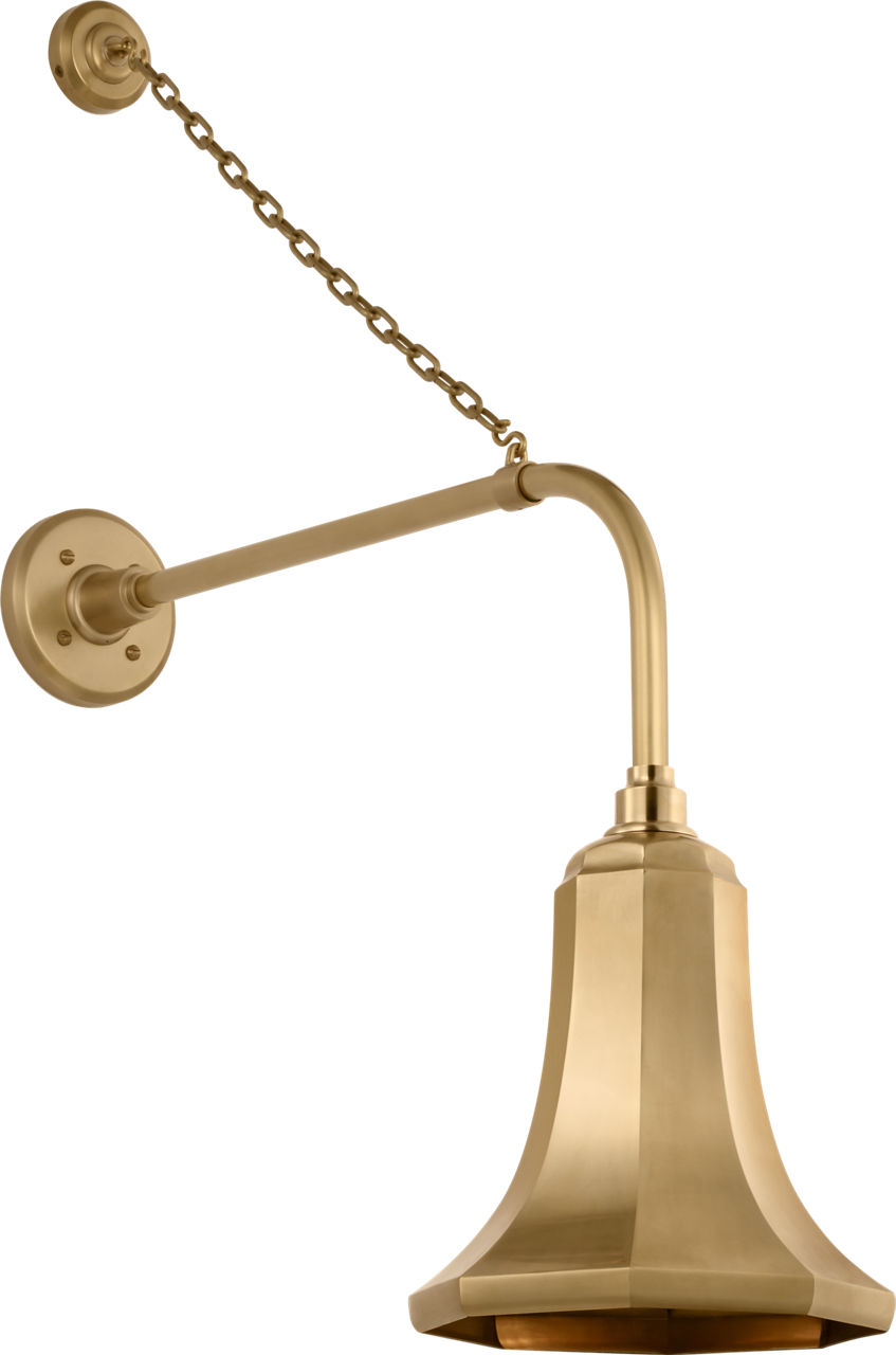 Academy 20" Anchored Rex Barn Light in Hand-Rubbed Antique Brass with 9.25" Savannah Shade