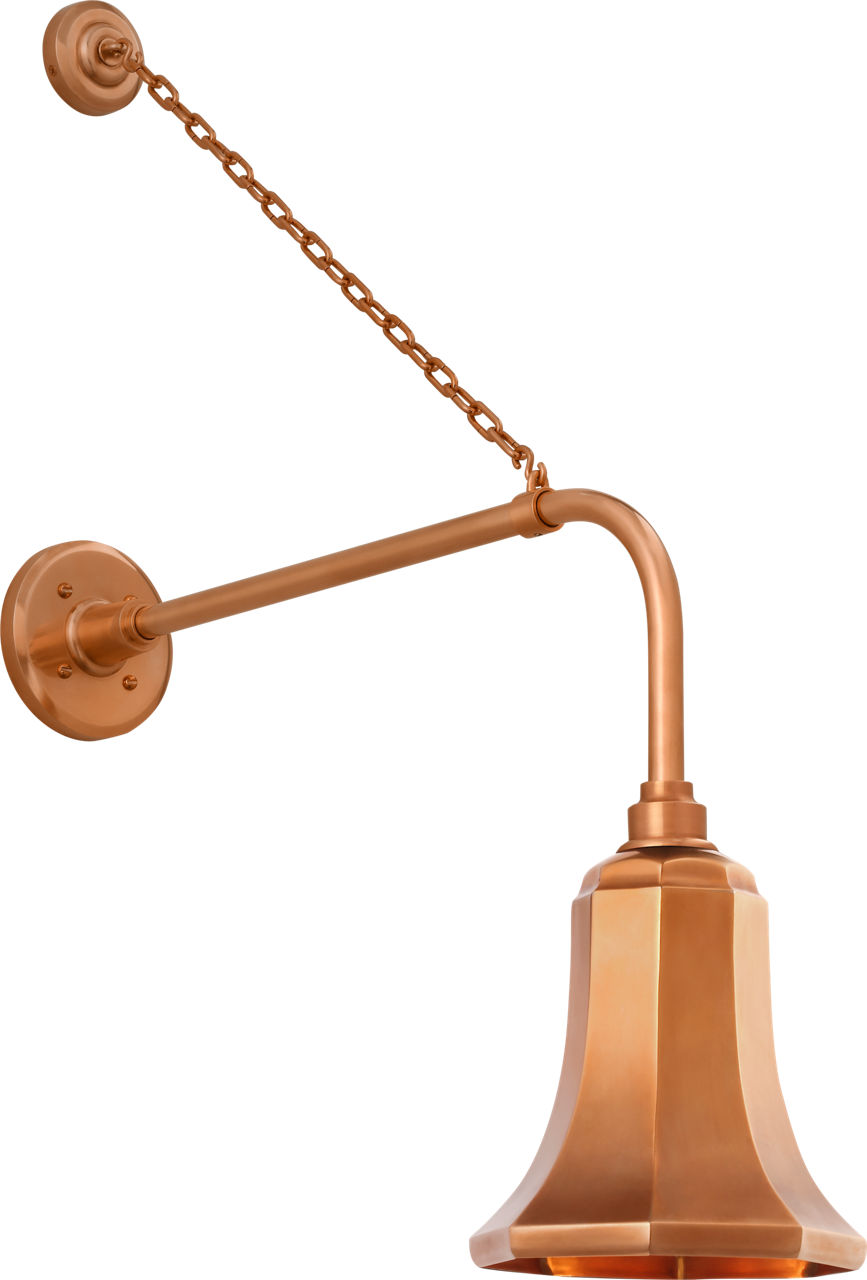 Academy 20" Anchored Rex Barn Light in Soft Copper with 7.5" Savannah Shade