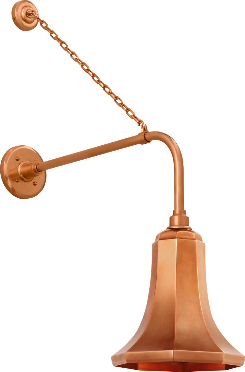 Academy 20" Anchored Rex Barn Light in Soft Copper with 9.25" Savannah Shade
