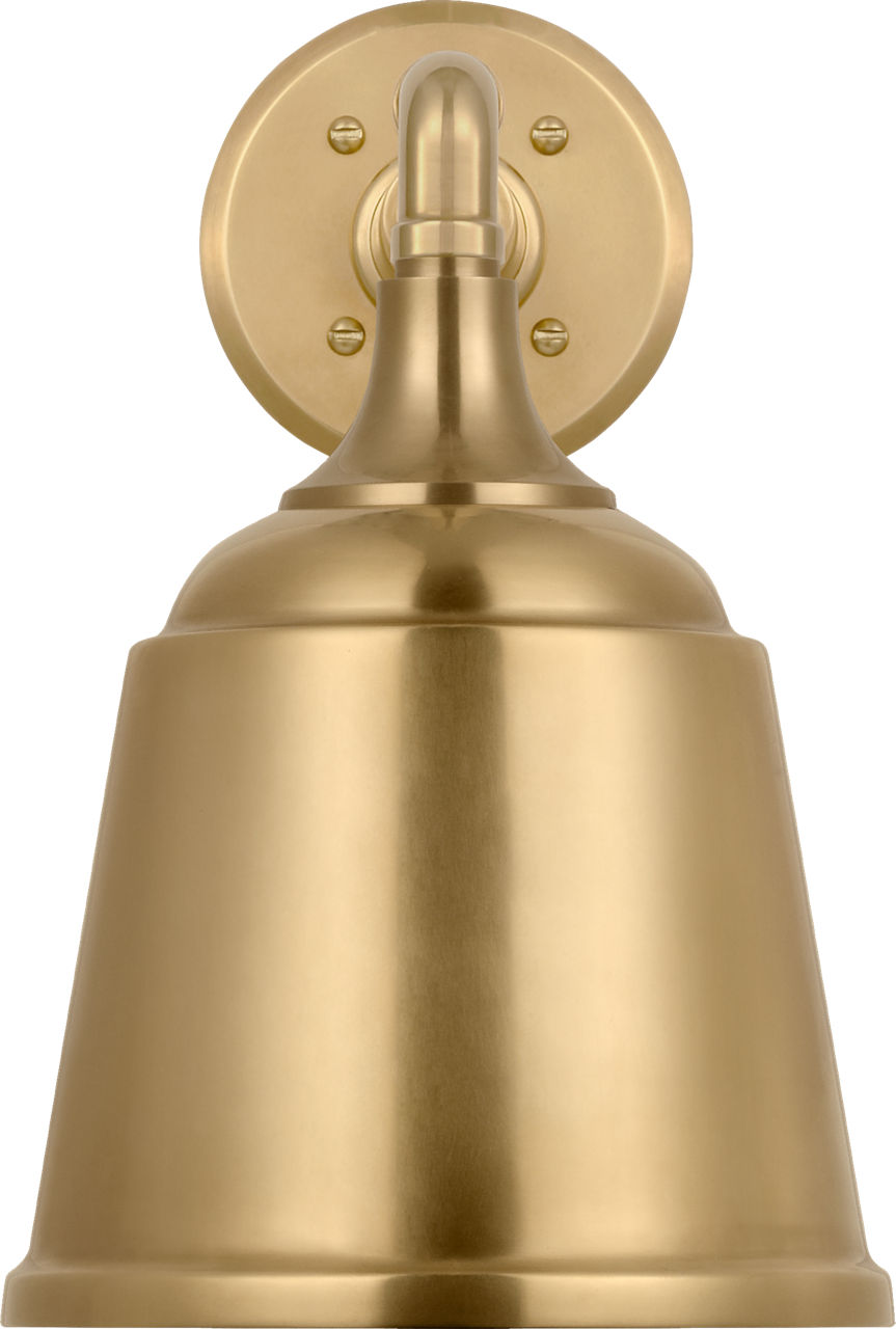 Academy 11" Mack Barn Light in Hand-Rubbed Antique Brass with 8" Hand-Rubbed Antique Brass Rockhouse Shade