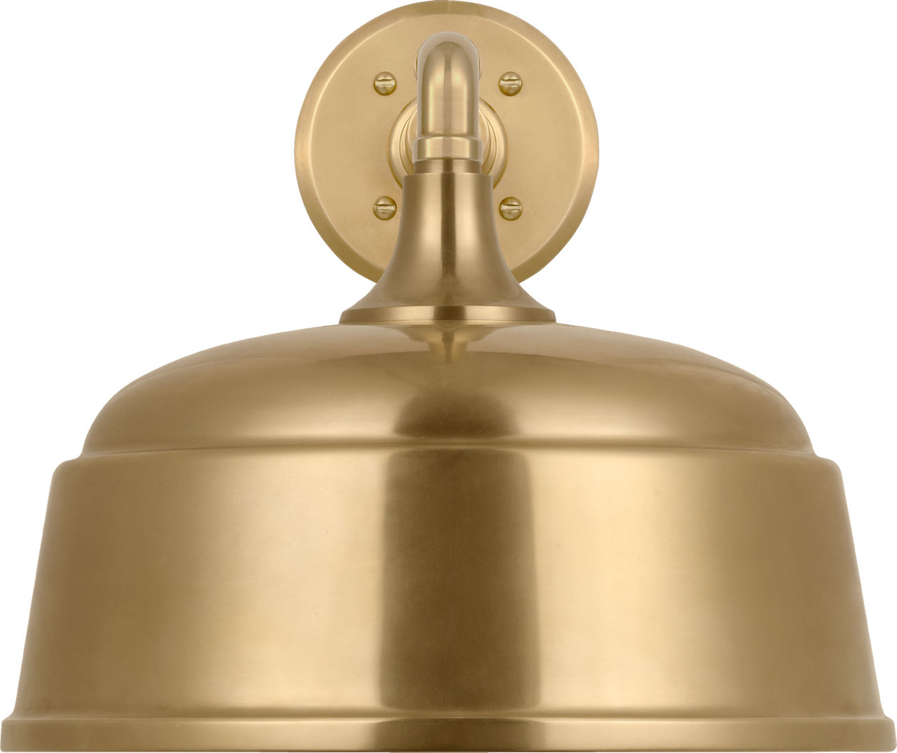 Academy 11" Mack Barn Light in Hand-Rubbed Antique Brass with 12.5" Hand-Rubbed Antique Brass Rockhouse Shade
