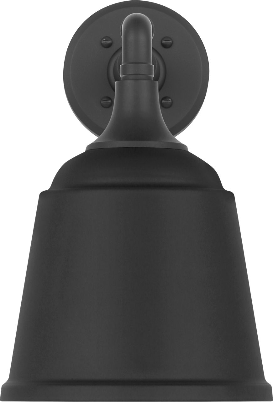 Academy 11" Mack Barn Light in Matte Black with 8" Matte Black Rockhouse Shade