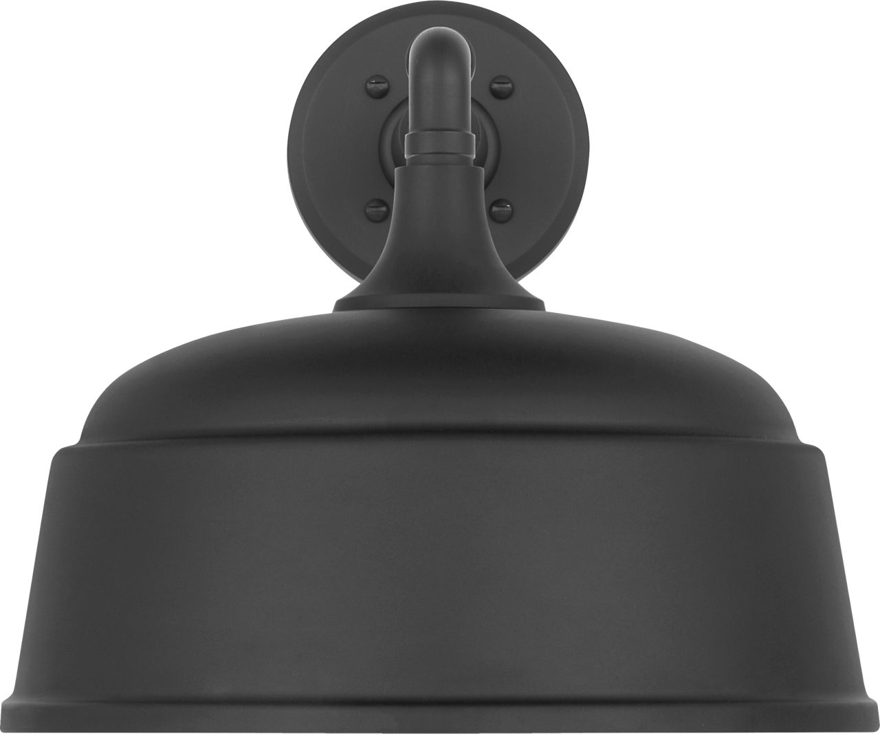 Academy 11" Mack Barn Light in Matte Black with 12.5" Matte Black Rockhouse Shade