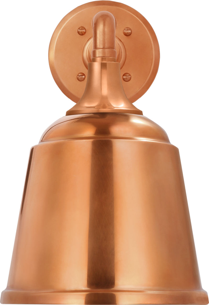Academy 11" Mack Barn Light in Soft Copper with 8" Soft Copper Rockhouse Shade