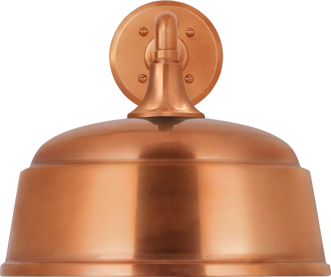 Academy 11" Mack Barn Light in Soft Copper with 12.5" Soft Copper Rockhouse Shade