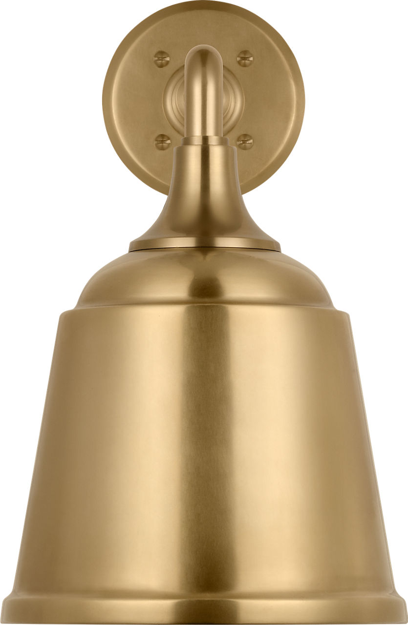 Academy 17.5" Mack Barn Light in Hand-Rubbed Antique Brass with 8" Rockhouse Shade