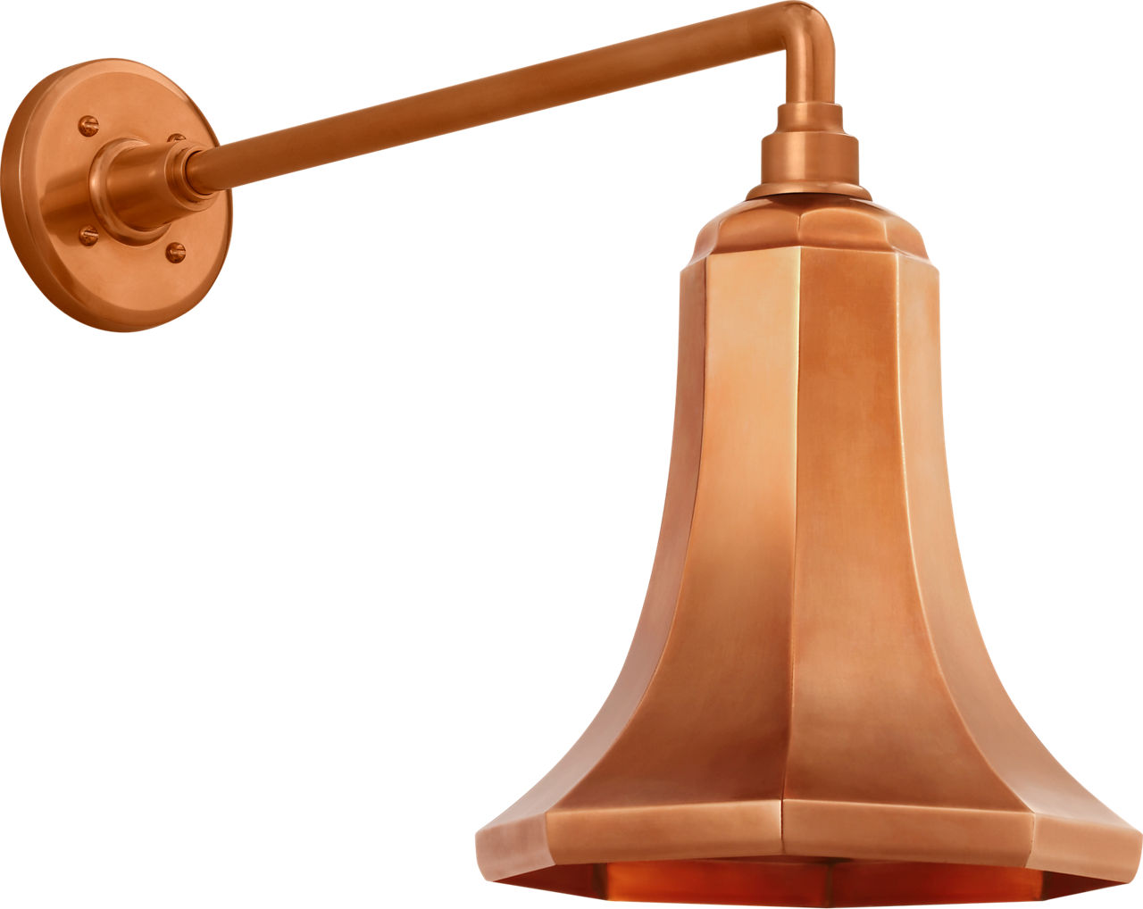 Academy 17.5" Mack Barn Light in Soft Copper with 9.25" Savannah Shade