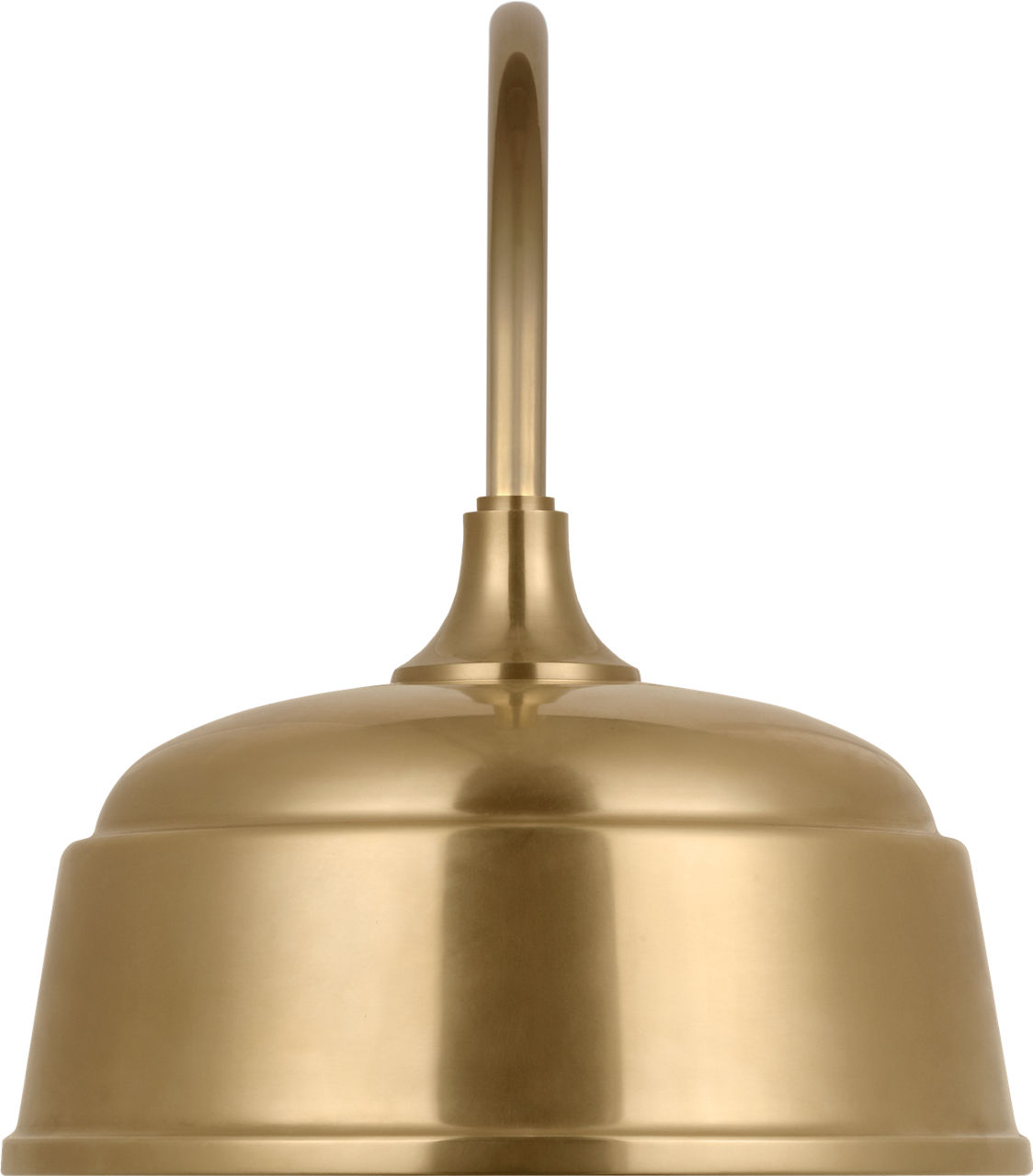 Academy 11" Arched Mack Barn Light in Hand-Rubbed Antique Brass with 12.5" Hand-Rubbed Antique Brass Rockhouse Shade