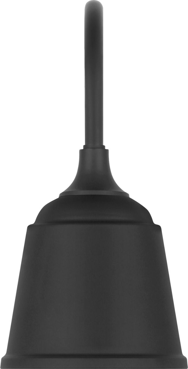 Academy 11" Arched Mack Barn Light in Matte Black with 8" Matte Black Rockhouse Shade