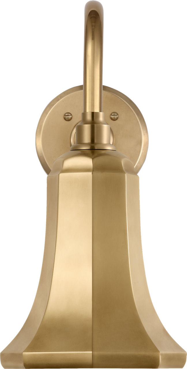 Academy 11" Flynn Barn Light in Hand-Rubbed Antique Brass with 7.5" Hand-Rubbed Antique Brass Savannah Shade
