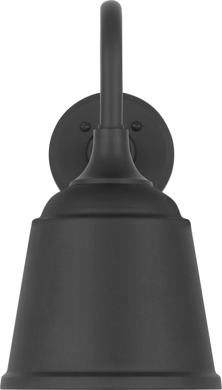Academy 11" Flynn Barn Light in Matte Black with 8" Matte Black Rockhouse Shade