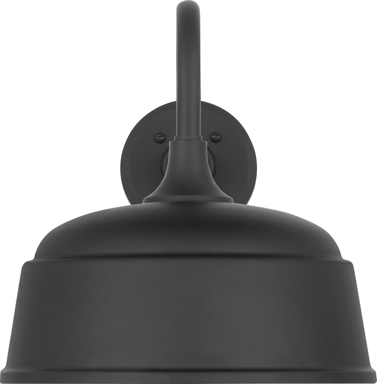 Academy 11" Flynn Barn Light in Matte Black with 12.5" Matte Black Rockhouse Shade