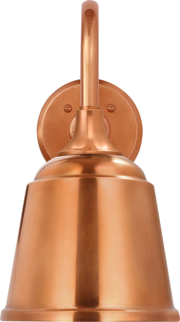 Academy 11" Flynn Barn Light in Soft Copper with 8" Soft Copper Rockhouse Shade