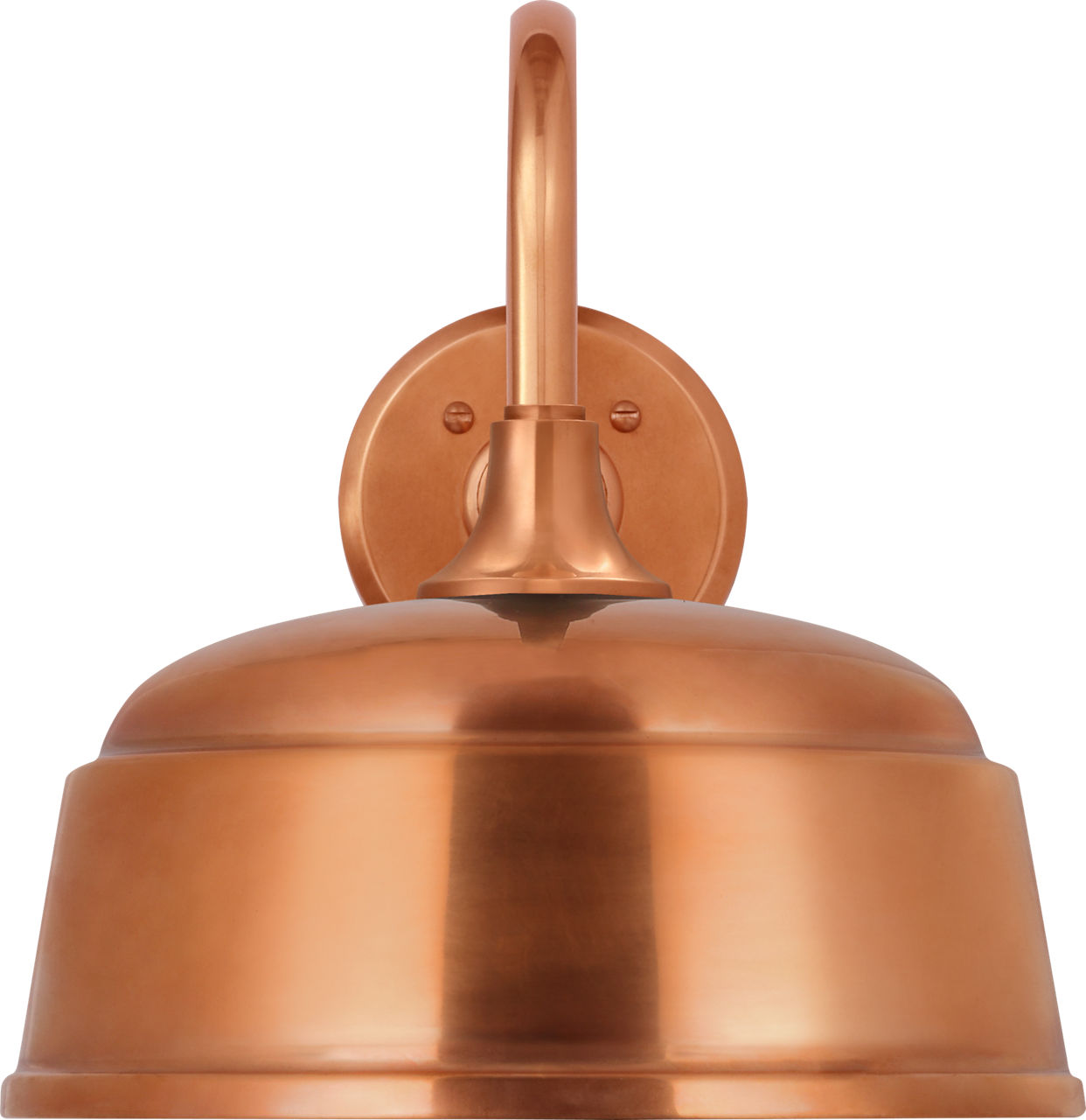 Academy 11" Flynn Barn Light in Soft Copper with 12.5" Soft Copper Rockhouse Shade