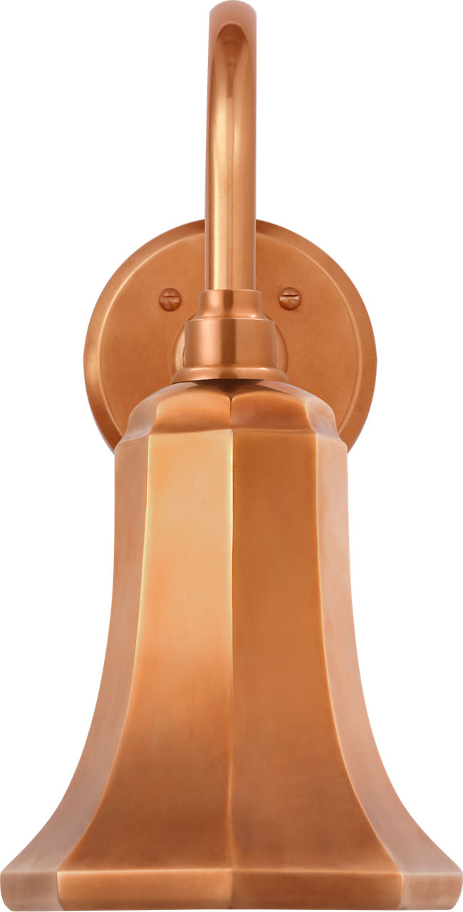 Academy 11" Flynn Barn Light in Soft Copper with 7.5" Soft Copper Savannah Shade