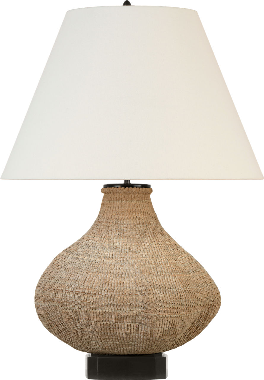 Tahiti 32" Table Lamp in Ash with Linen Shade
