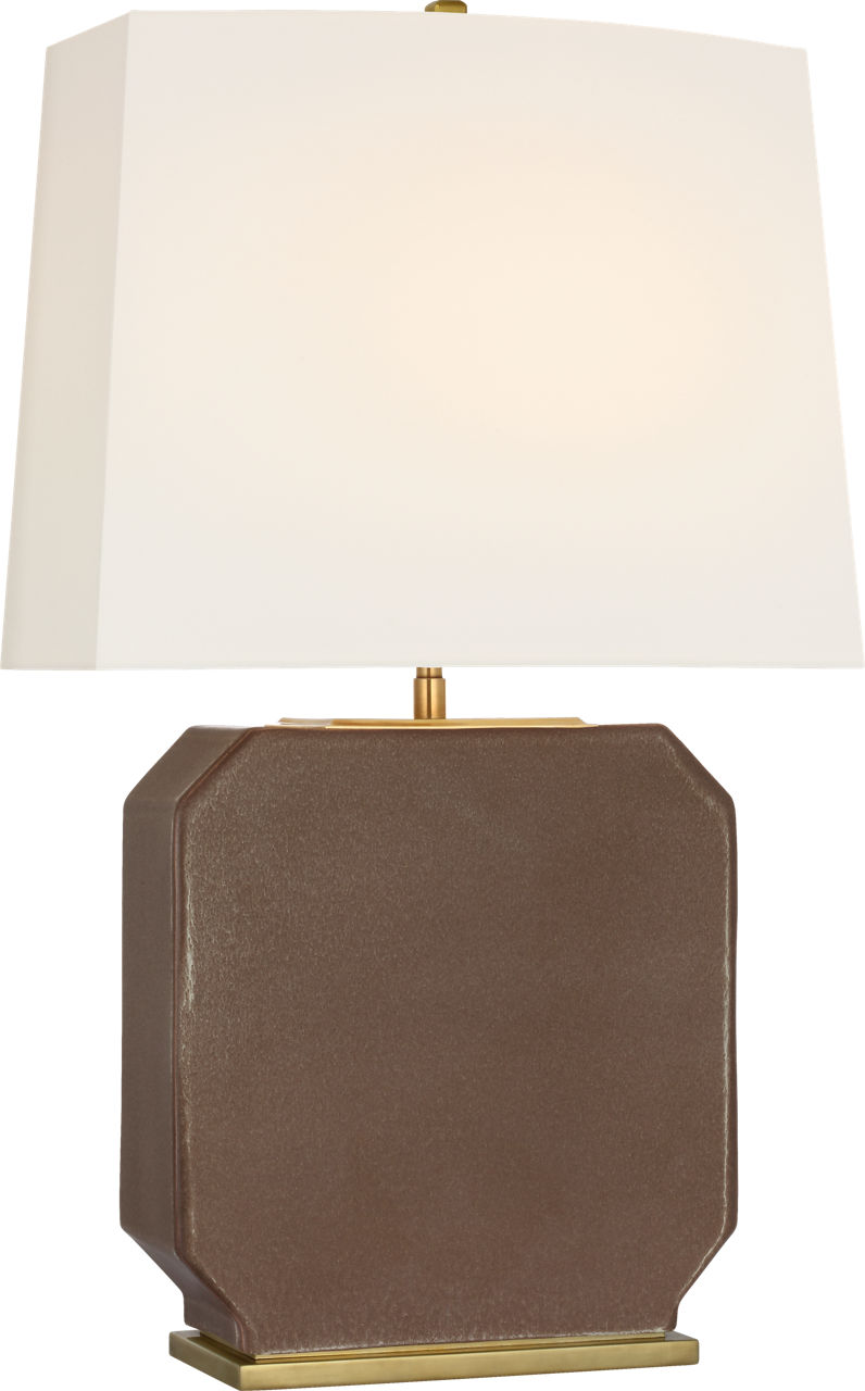 Monique 26" Table Lamp in Positano Sand with Linen Shade