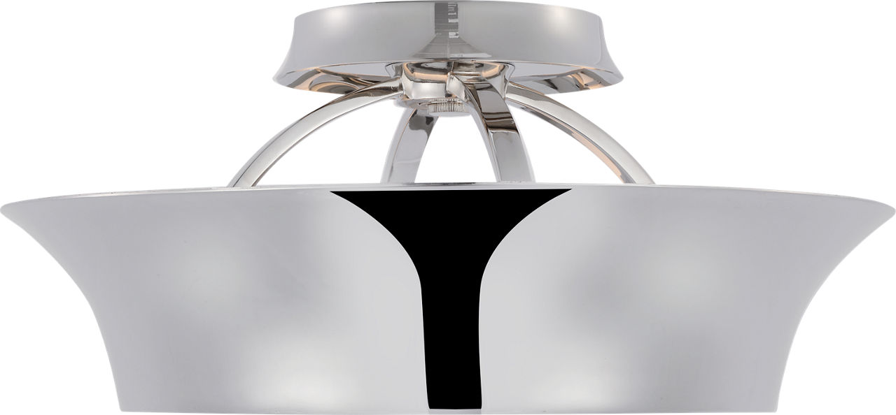 Garland 15" Dual Lit Ring Semi-Flush Mount in Polished Nickel