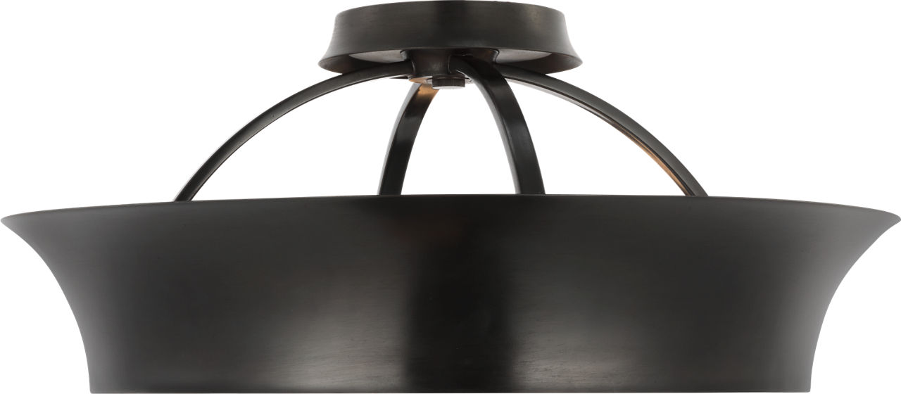 Garland 20" Dual Lit Ring Semi-Flush Mount in Aged Iron