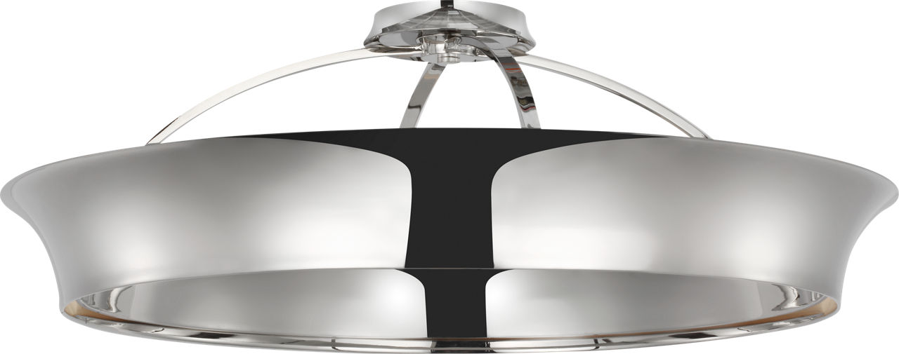 Garland 30" Dual Lit Ring Flush Mount in Polished Nickel