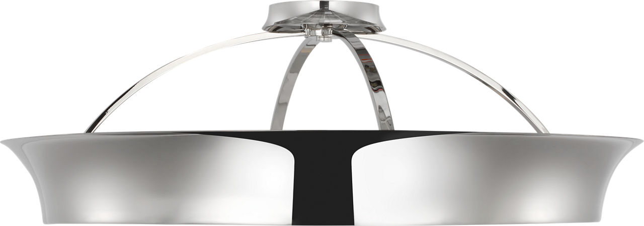 Garland 30" Dual Lit Ring Flush Mount in Polished Nickel