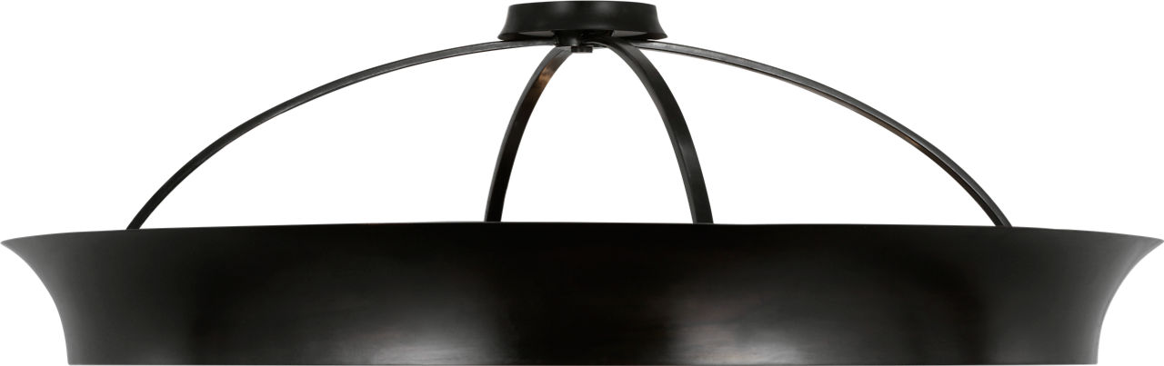 Garland 40" Dual Lit Ring Flush Mount in Aged Iron