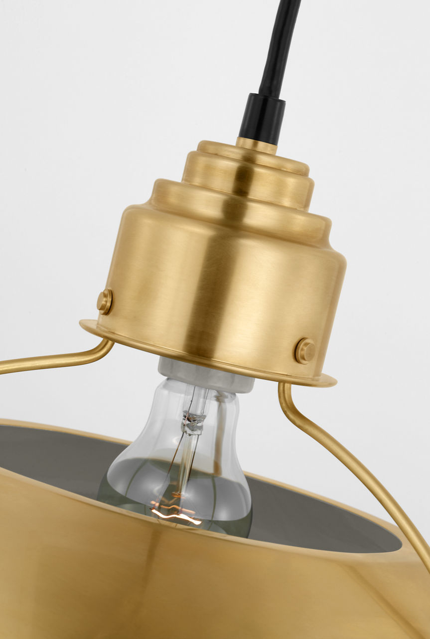 Eugene Large Pendant in Hand-Rubbed Antique Brass