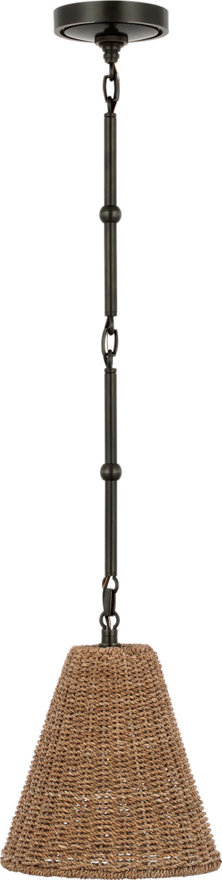 Goodman Petite Hanging Shade in Bronze with Toast Shade