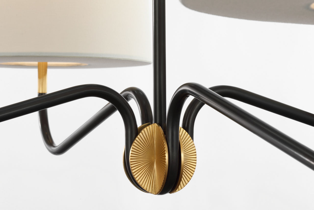 Canto Large Four Arm Chandelier - alternate view