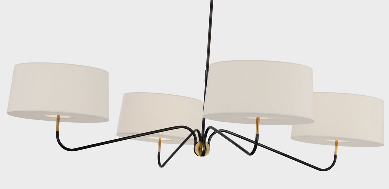 Canto Grande Four Arm Chandelier - TOB5350 | Visual Comfort