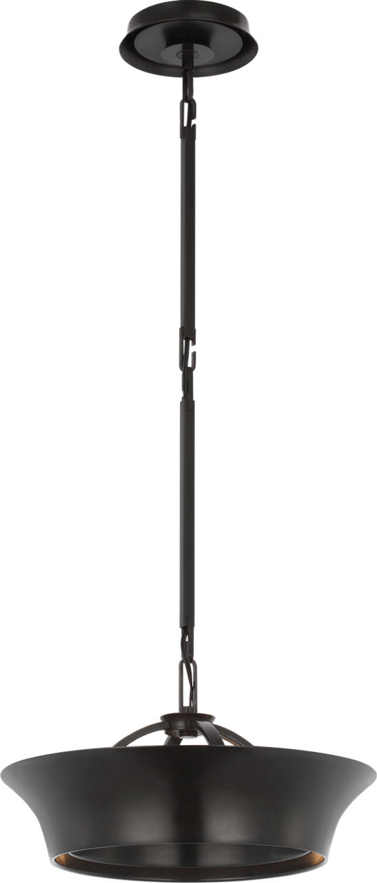 Garland 15" Dual Lit Ring Chandelier in Aged Iron