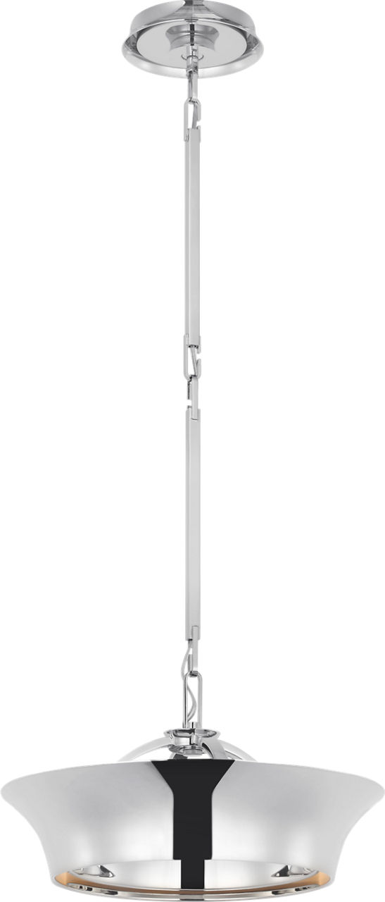 Garland 15" Dual Lit Ring Chandelier in Polished Nickel